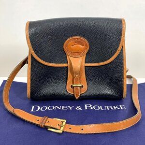 VTG Dooney Bourke Essex All Weather Leather Shoulder Crossbody Bag USA +Dust Bag